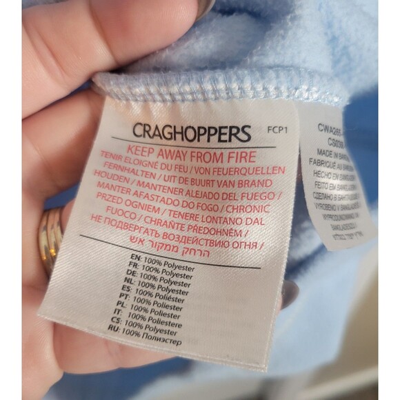 Craghoppers Womens Fleece 1/4 Zip Pullover Sweater Size US 12 UK 16 - Picture 6 of 7